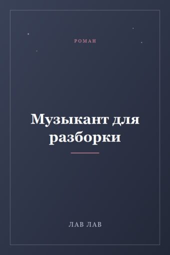 Обложка книги «Музыкант для разборки»