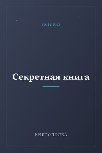 Обложка книги «Секретная книга»