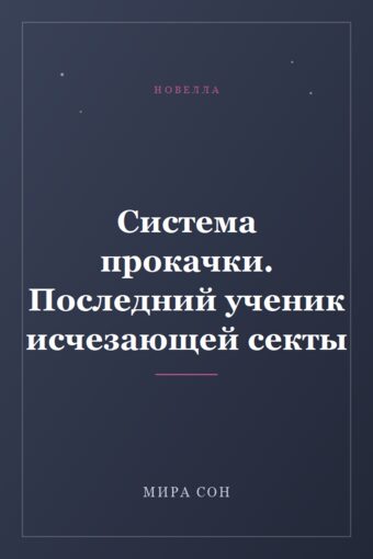 Обложка книги «Система прокачки. Последний ученик исчезающей секты»