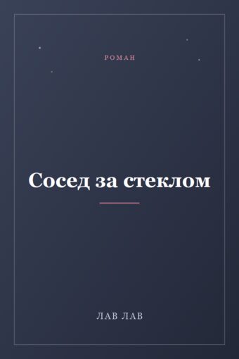 Обложка книги «Сосед за стеклом»